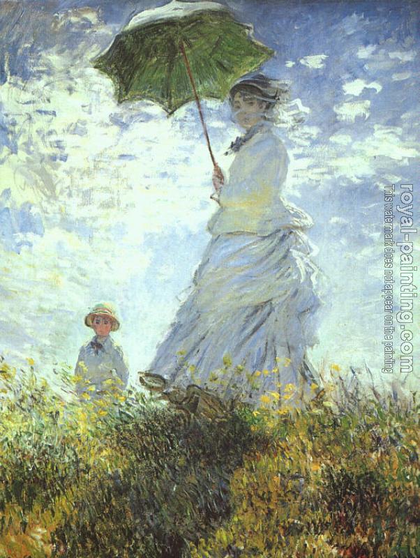 Claude Oscar Monet : Woman with a Parasol